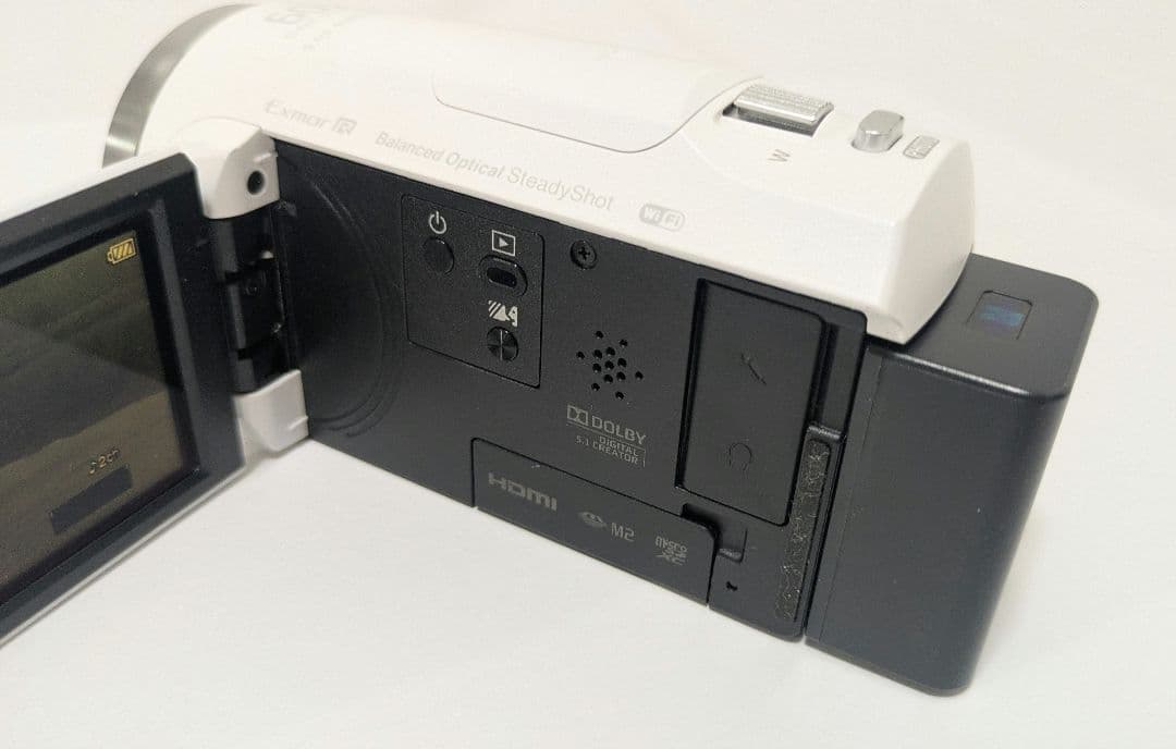 SONY HDR-CX680 ホワイト + 純正バッテリー + SDカード