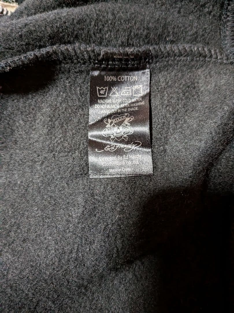 中*様 EdHardyエドハーディー　ジップアップパーカーМ　Y2K