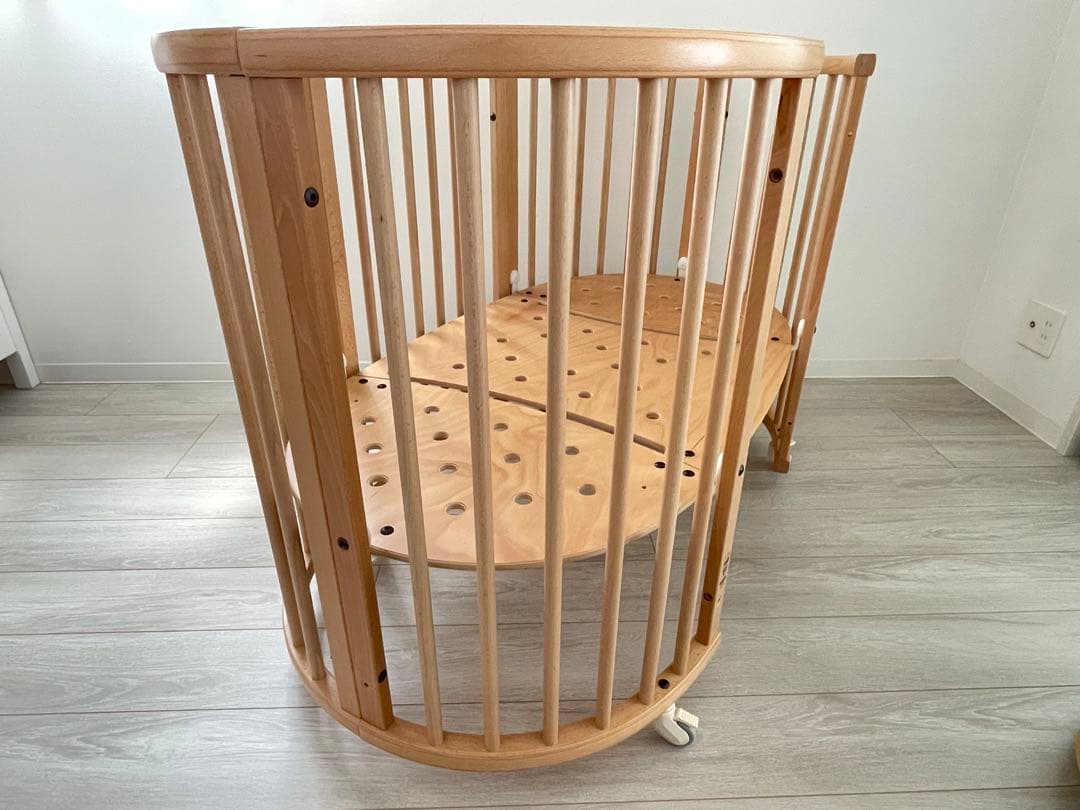 landabu 木製円形ベビーベッド(再掲)