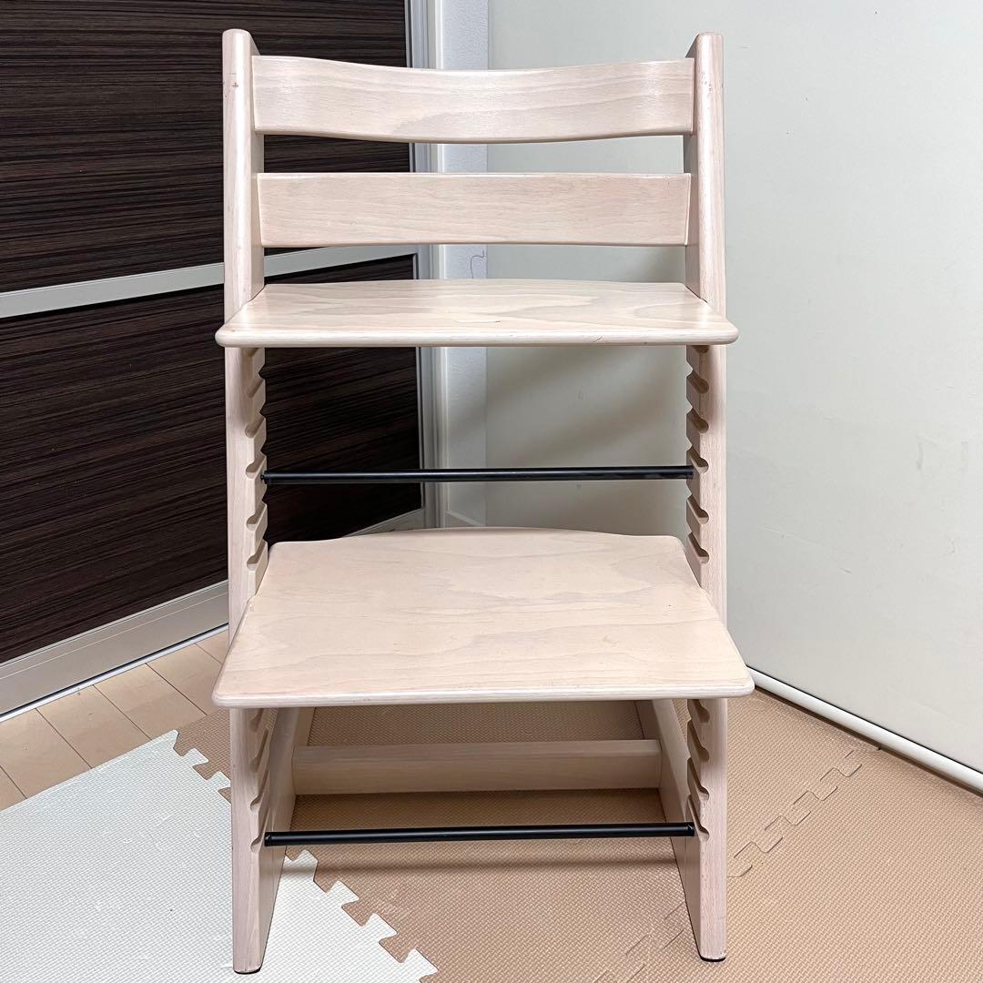 【新型】シリアル4　ストッケ トリップトラップホワイトウォッシュ