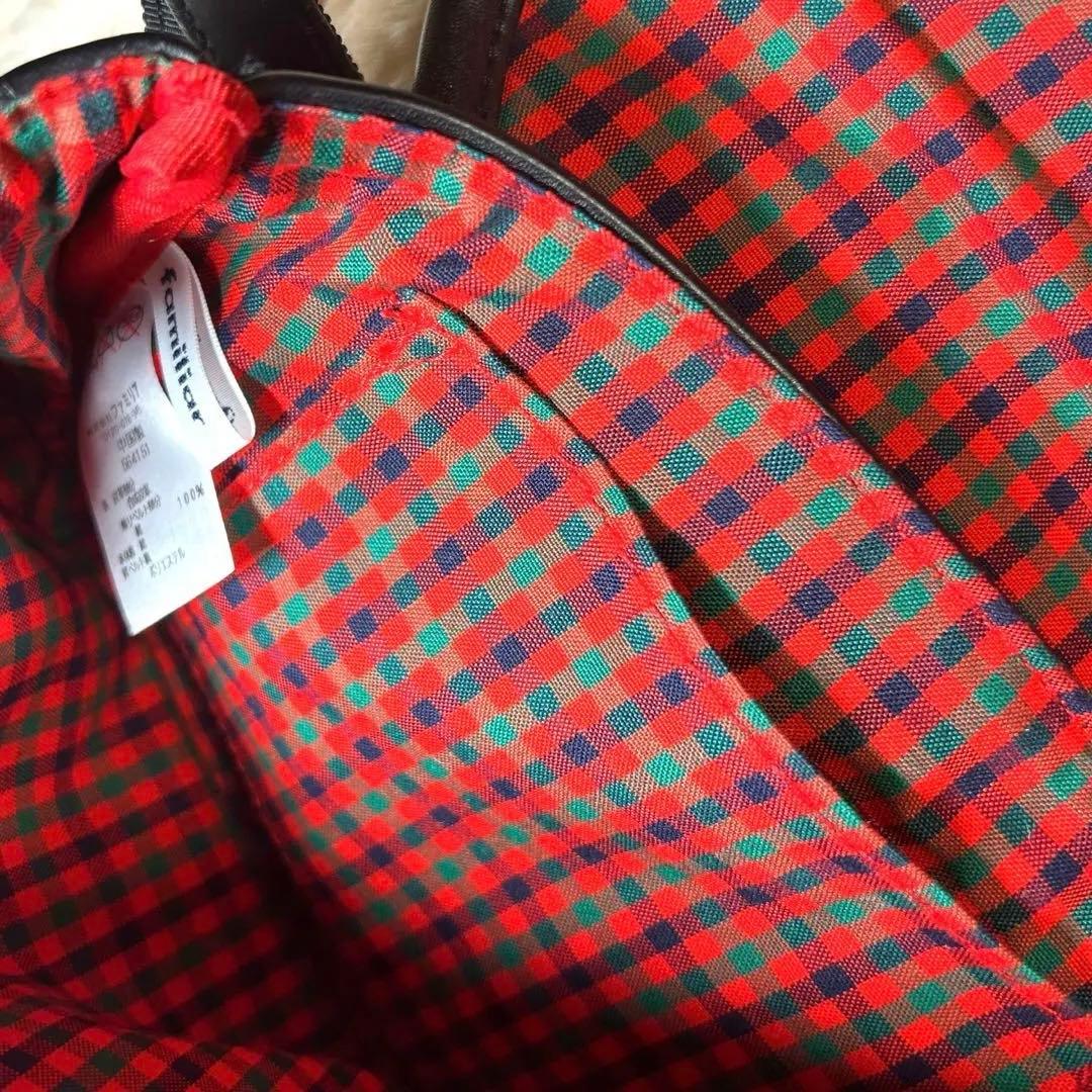 【新品✨】familiar肩掛けバッグ❤️ 完売•レア品 ファミリアチェック