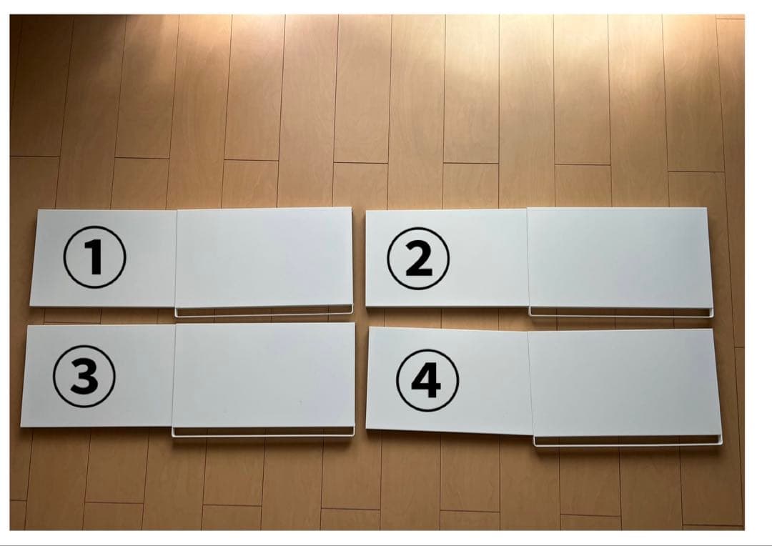 【まとめ買い】山崎実業Tower 伸縮つっぱり棒用棚板S& つっぱり棒