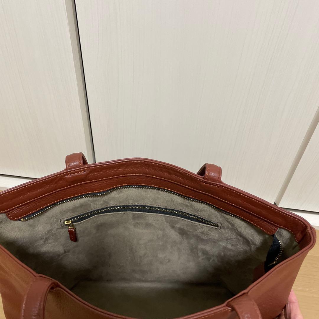 Hushtugレザートート　ブラウン