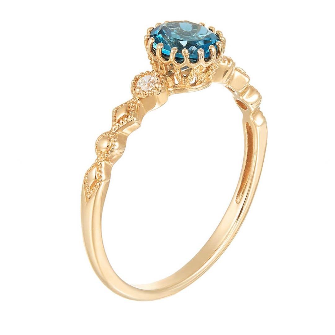 JEWELRY TSUTSUMI k10 ロンドンブルートパーズ リング15号