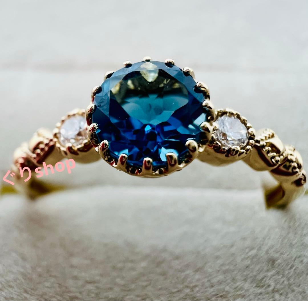 JEWELRY TSUTSUMI k10 ロンドンブルートパーズ リング15号