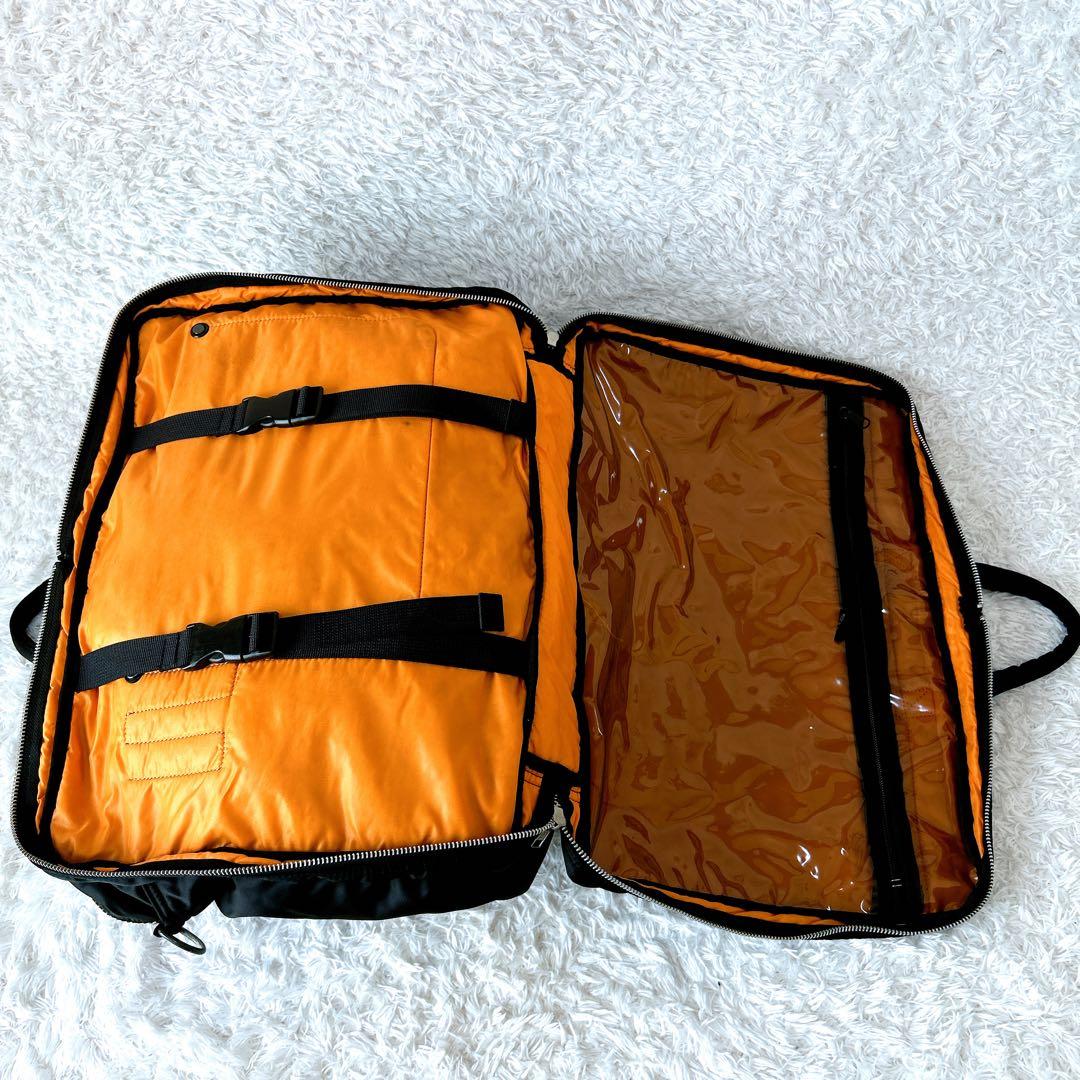 美品✨porter タンカー　2way 2層　ビジネスバッグ　ブラック
