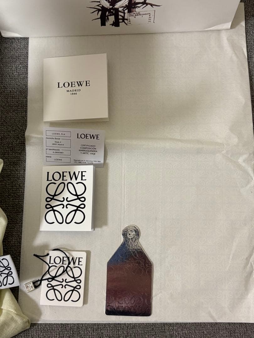 【さく】ロエベ　パズル　バムバッグ　スモール