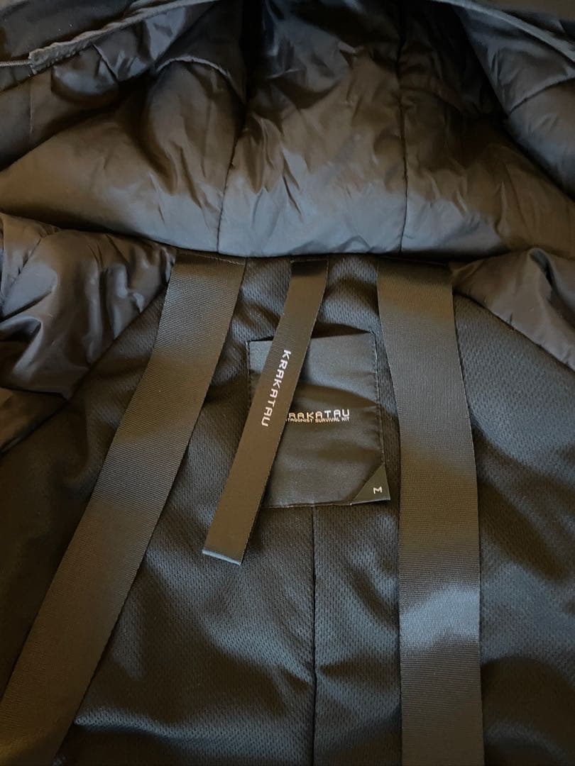 KRAKATAU 黒 ナイロンジャケット ロング丈 Mサイズ　ユニセックス