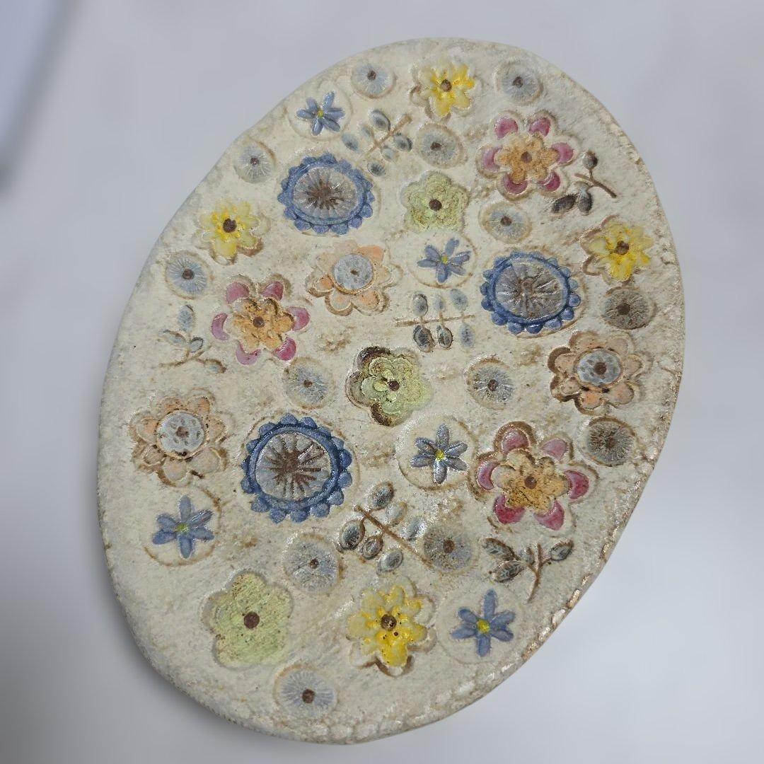 本田あつみ　ワイルドフラワープレート 2枚