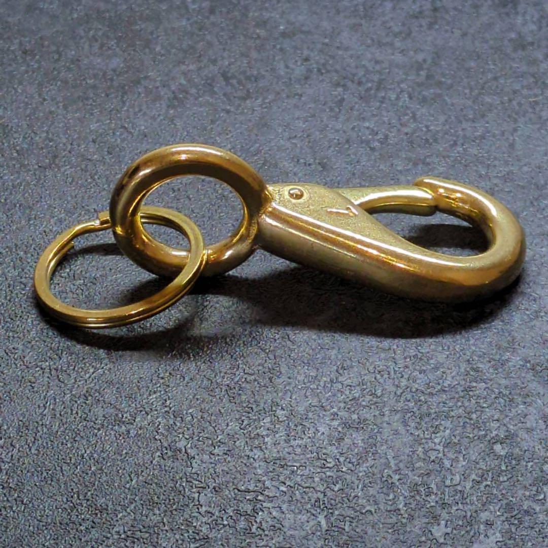 tettetetsuo真鍮　スナップフックA-BIG　キーリング　✖️12