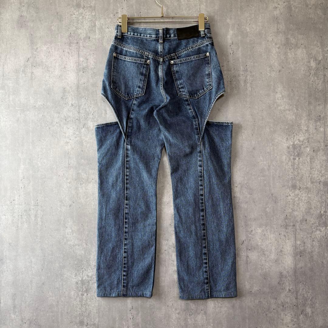 美品✨ジョンローレンスサリバン カットアウト デニムパンツ　ジーンズ　S