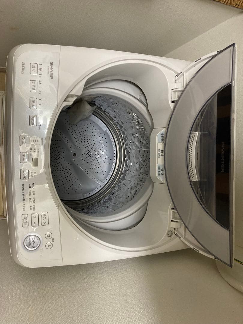 SHARP　シャープ　全自動洗濯機　ES-GV8E-S 　2021年製