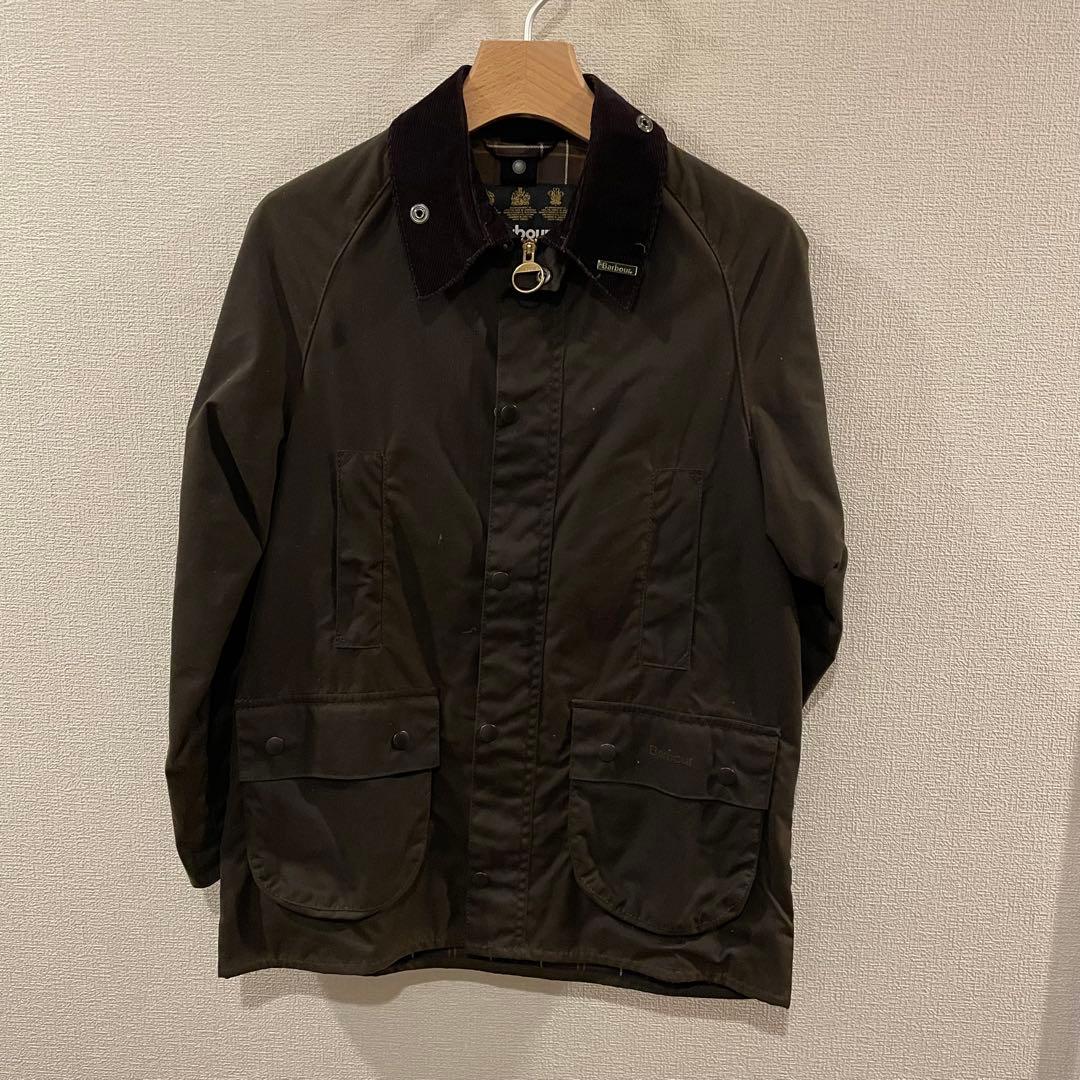 【美品】Barbour ダークブラウン ミリタリージャケット　キッズXL