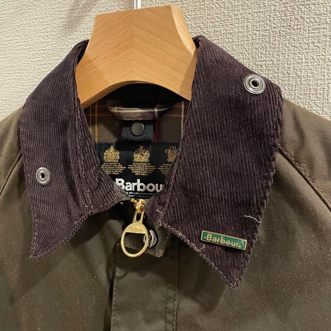 【美品】Barbour ダークブラウン ミリタリージャケット　キッズXL