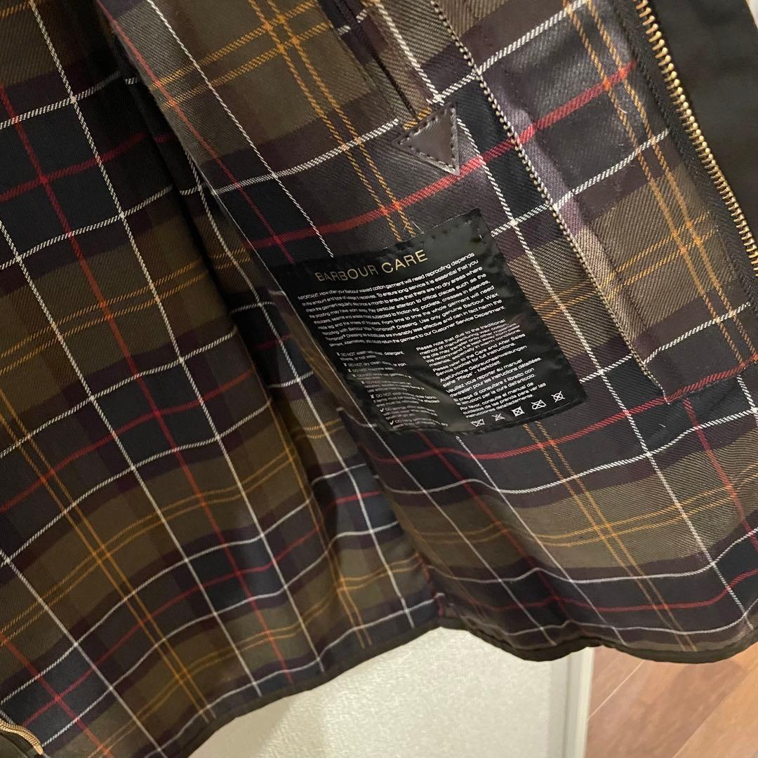 【美品】Barbour ダークブラウン ミリタリージャケット　キッズXL