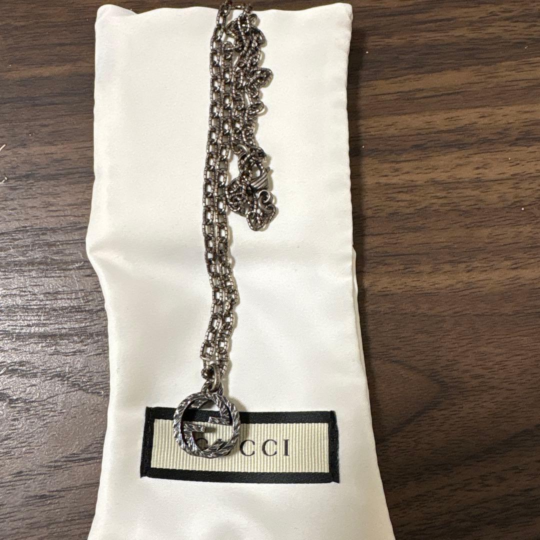 GUCCIネックレス 4217G 8402インターロッキング G