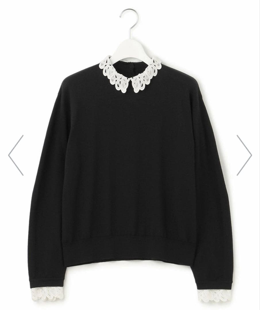 【未使用】23区 ニット 38 ネイビー ①