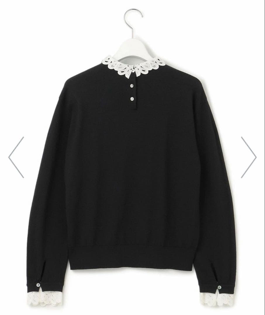 【未使用】23区 ニット 38 ネイビー ①