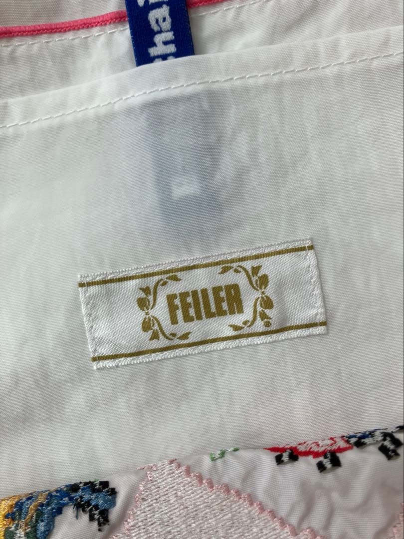 FEILER 刺繍デザイン エコバッグ　Lサイズ　正規品