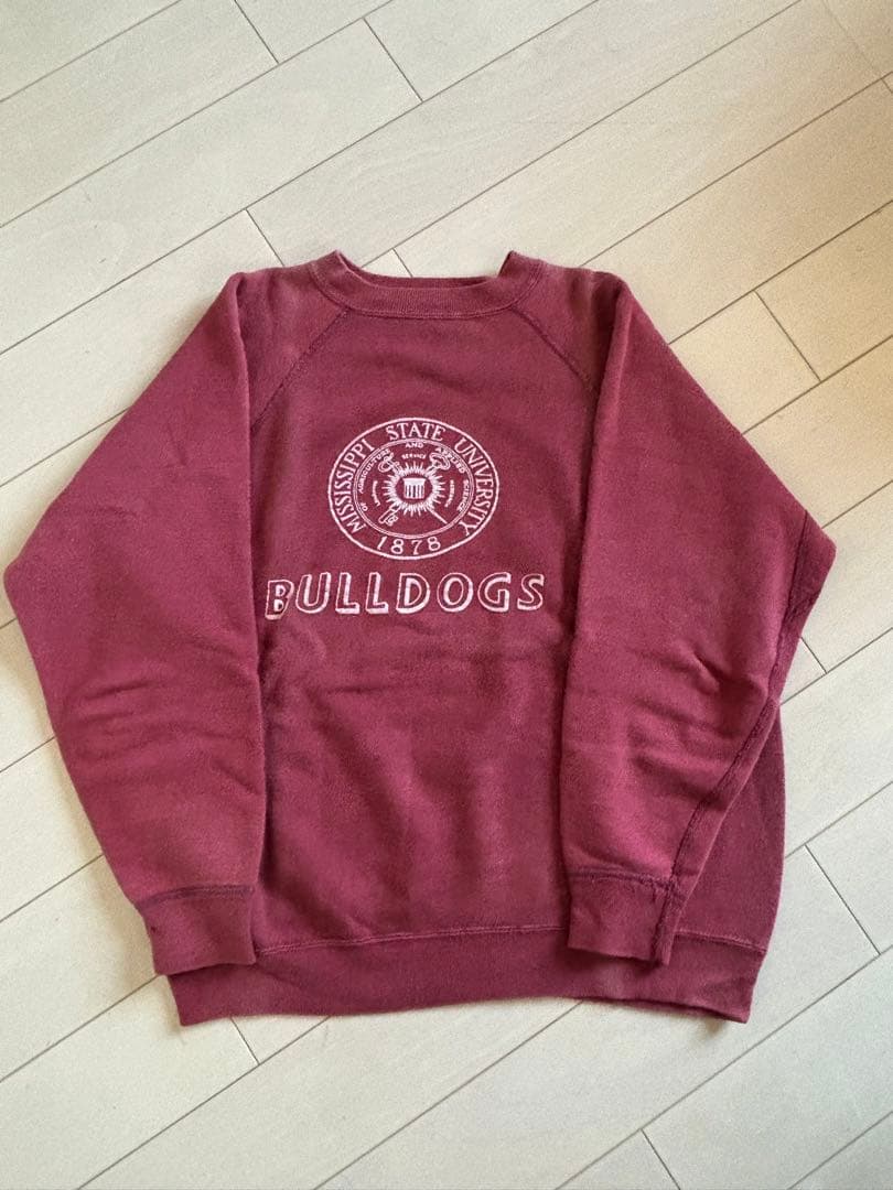 70s カレッジスウェット　BULLDOGS