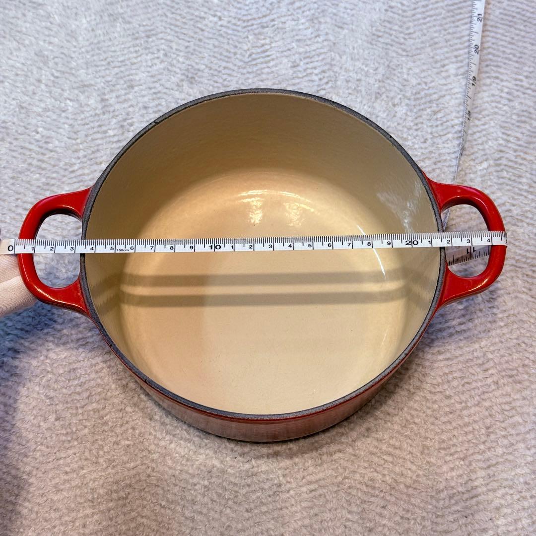 Le Creuset ルクルーゼ 赤 両手鍋 蓋付き