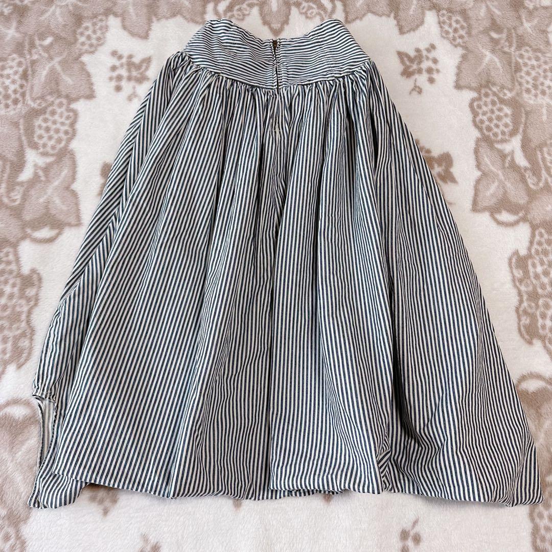 キャピタル ヒッコリーデニム ワイド スカートパンツ サルエル ガウチョ 袴