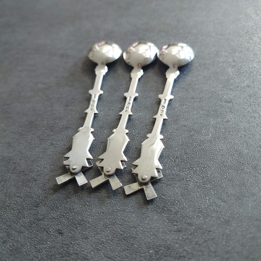 希少 美品 オランダ製 835シルバー スプーン 3点