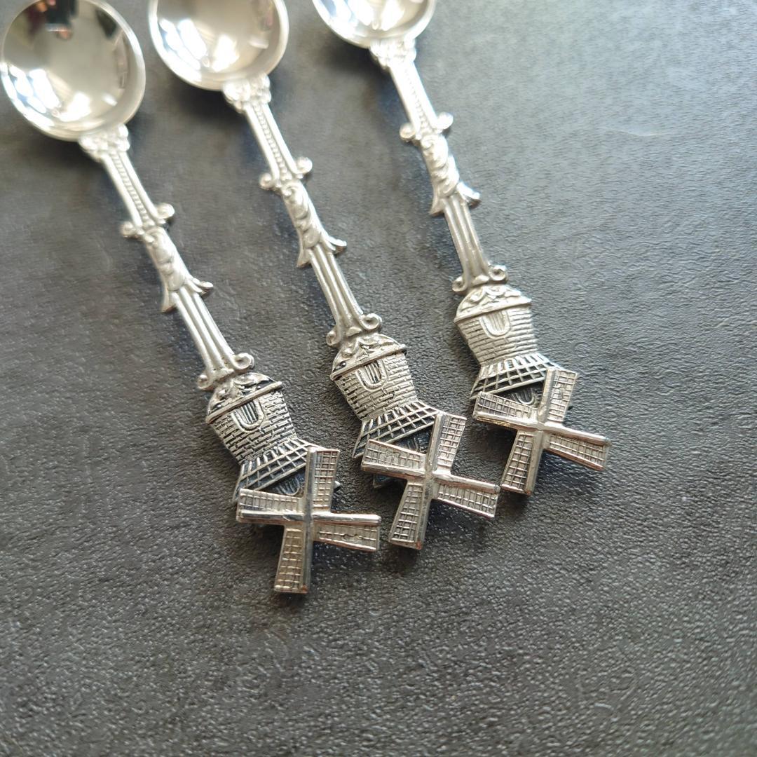 希少 美品 オランダ製 835シルバー スプーン 3点