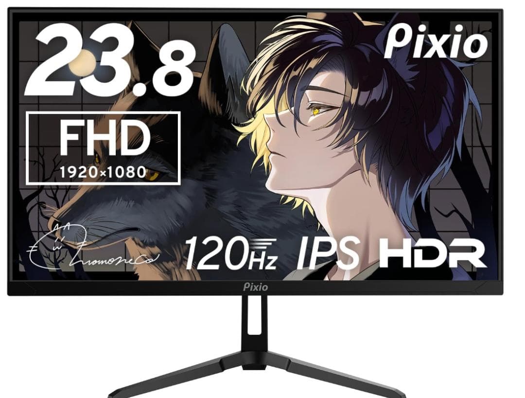 Pixio PX246 Wave モニター 23.8インチ 黒 ブラック FHD