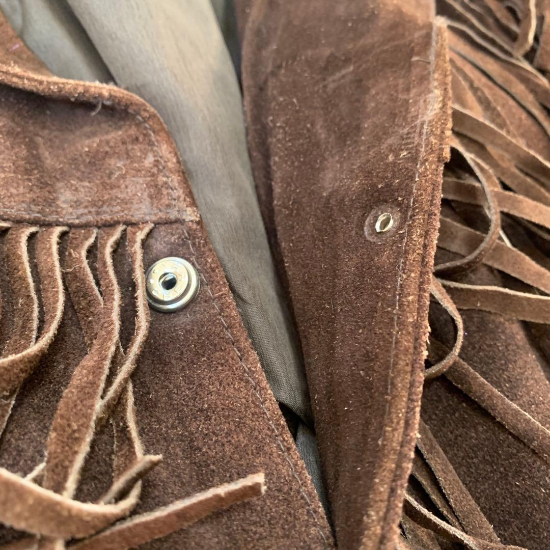 VANGUARD ヴァンガード フリンジジャケット レザー 本革 コンチョ XL