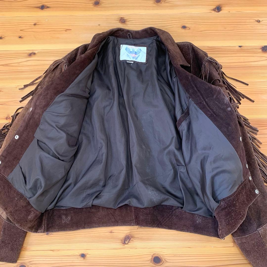 VANGUARD ヴァンガード フリンジジャケット レザー 本革 コンチョ XL