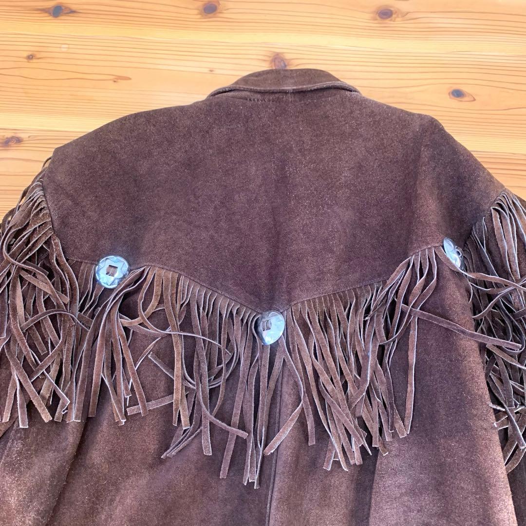 VANGUARD ヴァンガード フリンジジャケット レザー 本革 コンチョ XL