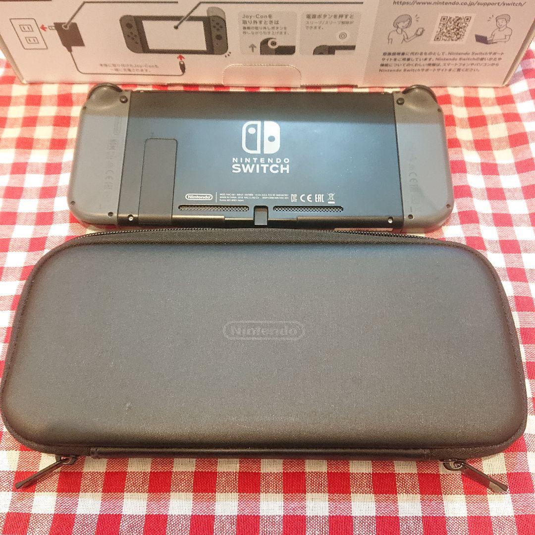 HAC-001 ポーチSDカード保護シート付きSwitch 本体 グレー 箱あり