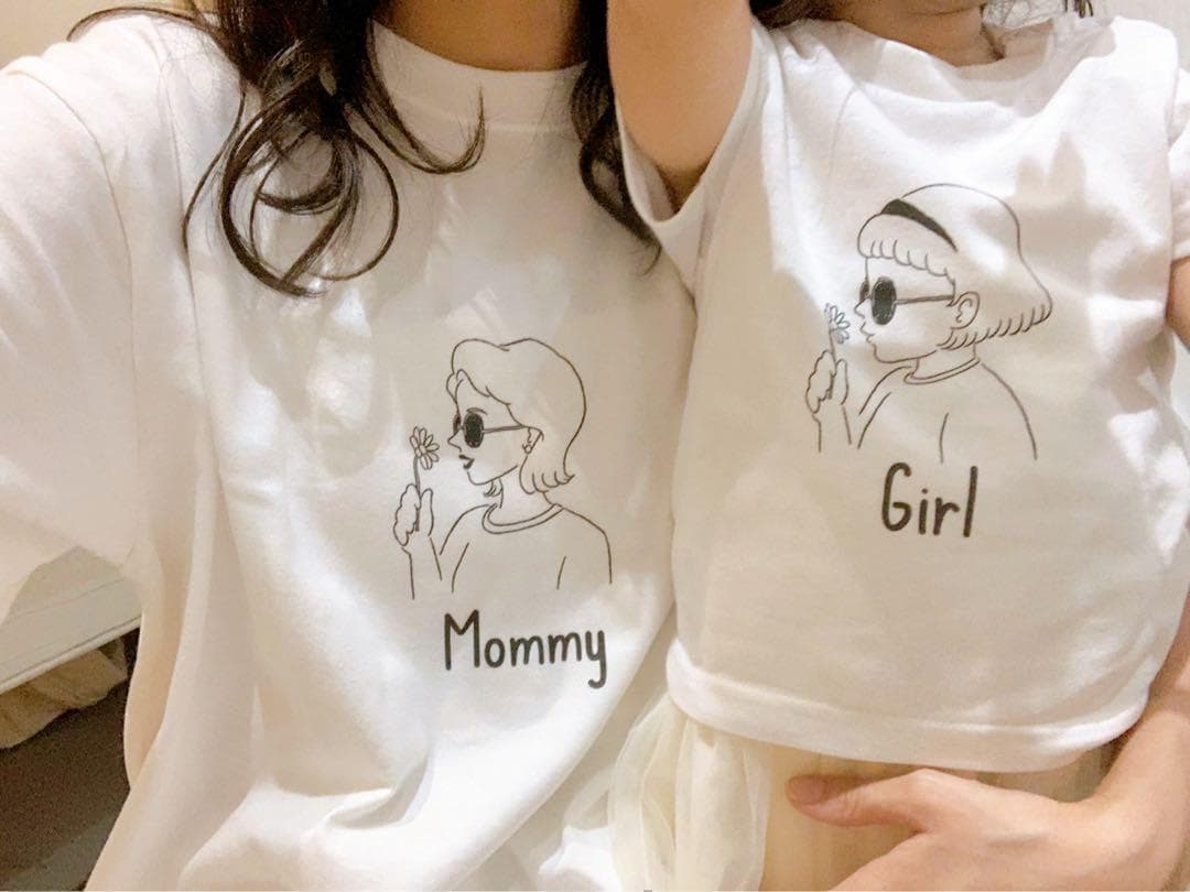 ちぃさま専用親子コーデ　親子お揃い　名前入り　名入れ tシャツ　内祝い　誕生日