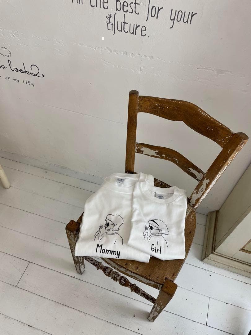 ちぃさま専用親子コーデ　親子お揃い　名前入り　名入れ tシャツ　内祝い　誕生日