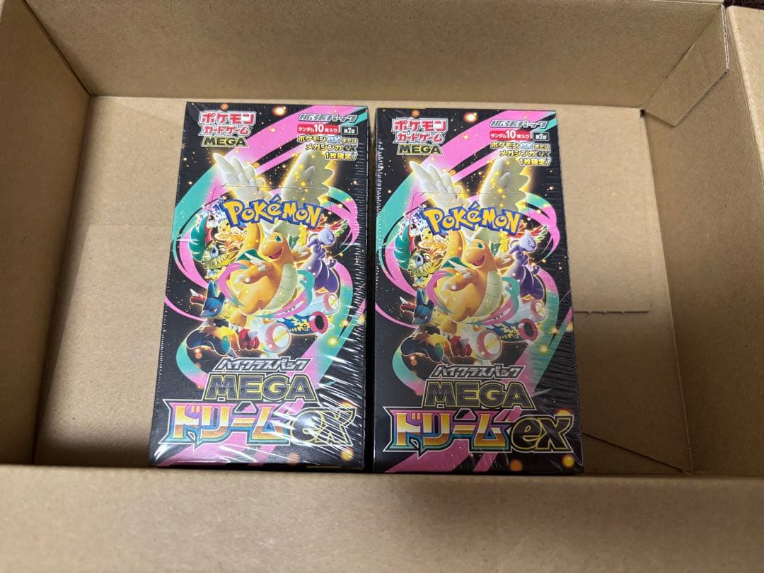 ポケモンカードゲーム MEGAドリームEX シュリンク付き　2BOX