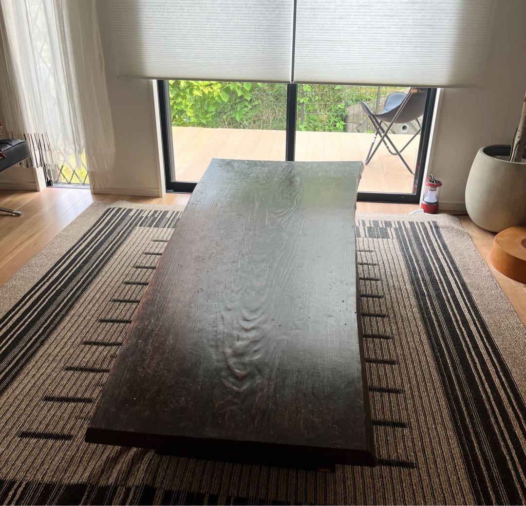 【8/27までの出品】一枚板　天然木　無垢材　座卓　客間　モダン