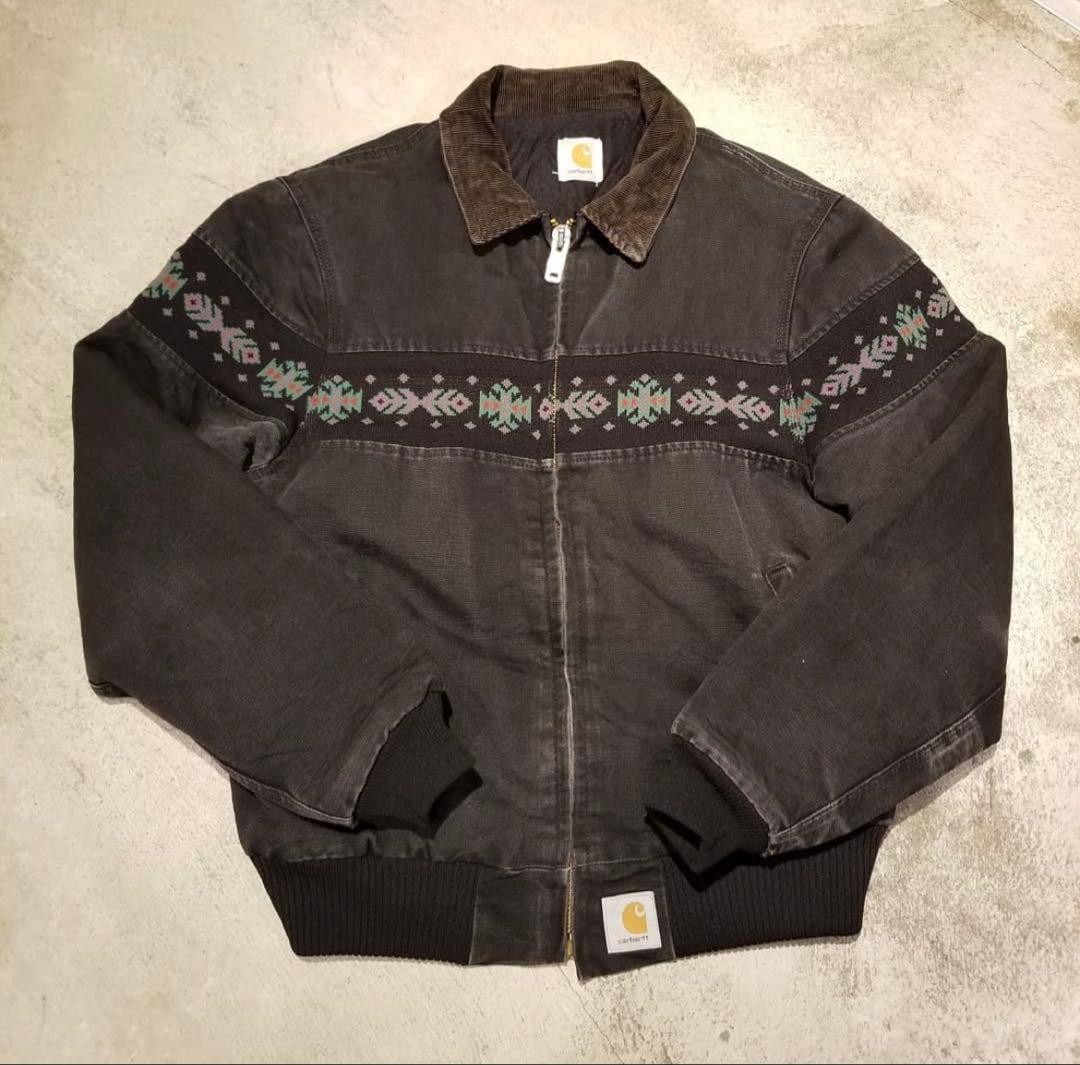 【貴重】Carhartt SANTAFEジャケット ネイティブ柄