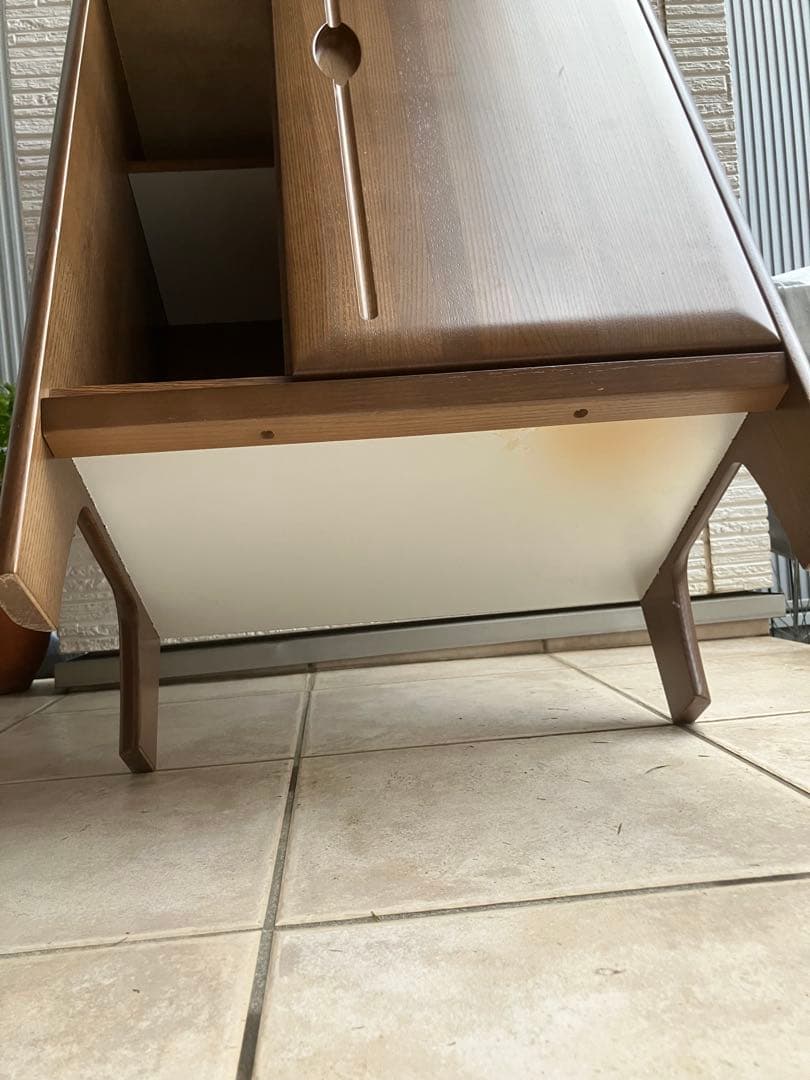 カリモク ◉Karimoku 電話台 引き出し・扉付き収納 コンセント付き