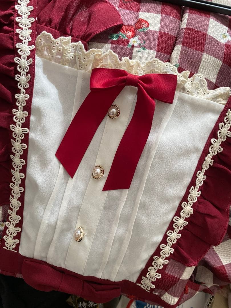 新品タグ付き★アクシーズファムkawaiiベリーズピクニックジャンスカワンピース