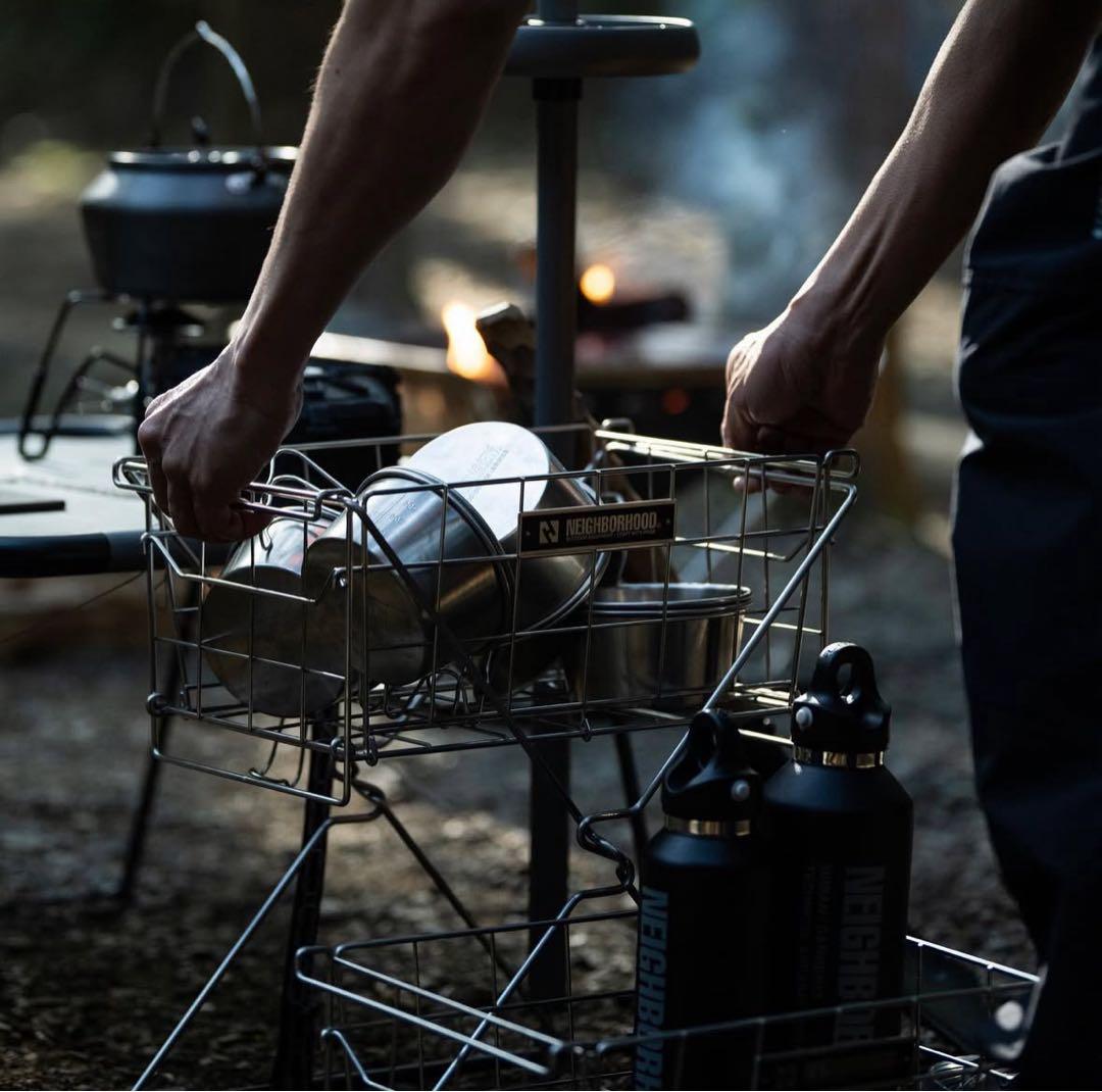 小物 NEIGHBORHOOD FOLDING BASKET & STAND SET