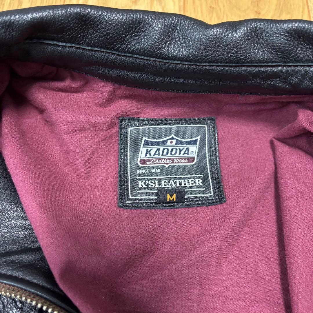 【一時値下げ中】KADOYAレザージャケット 本革 牛革 カドヤ バイクウェア