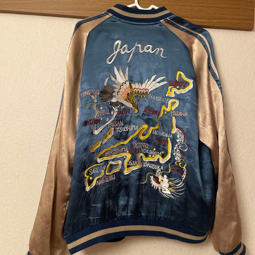 「花旅楽団」.リバーシブル　スカジャン　Lサイズ