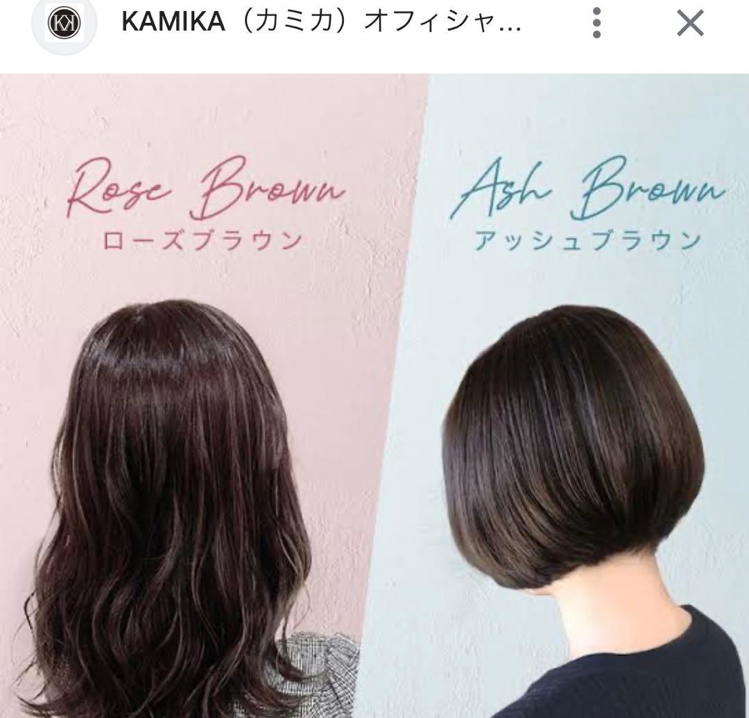KAMIKA 白髪染カラー トリートメント ローズブラウン