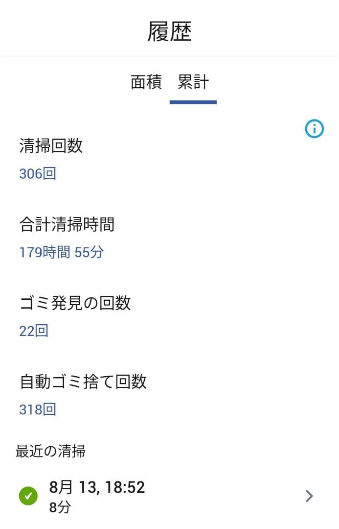 ルンバiRobotルンバs9+使用時間180時間未満、動作良好
