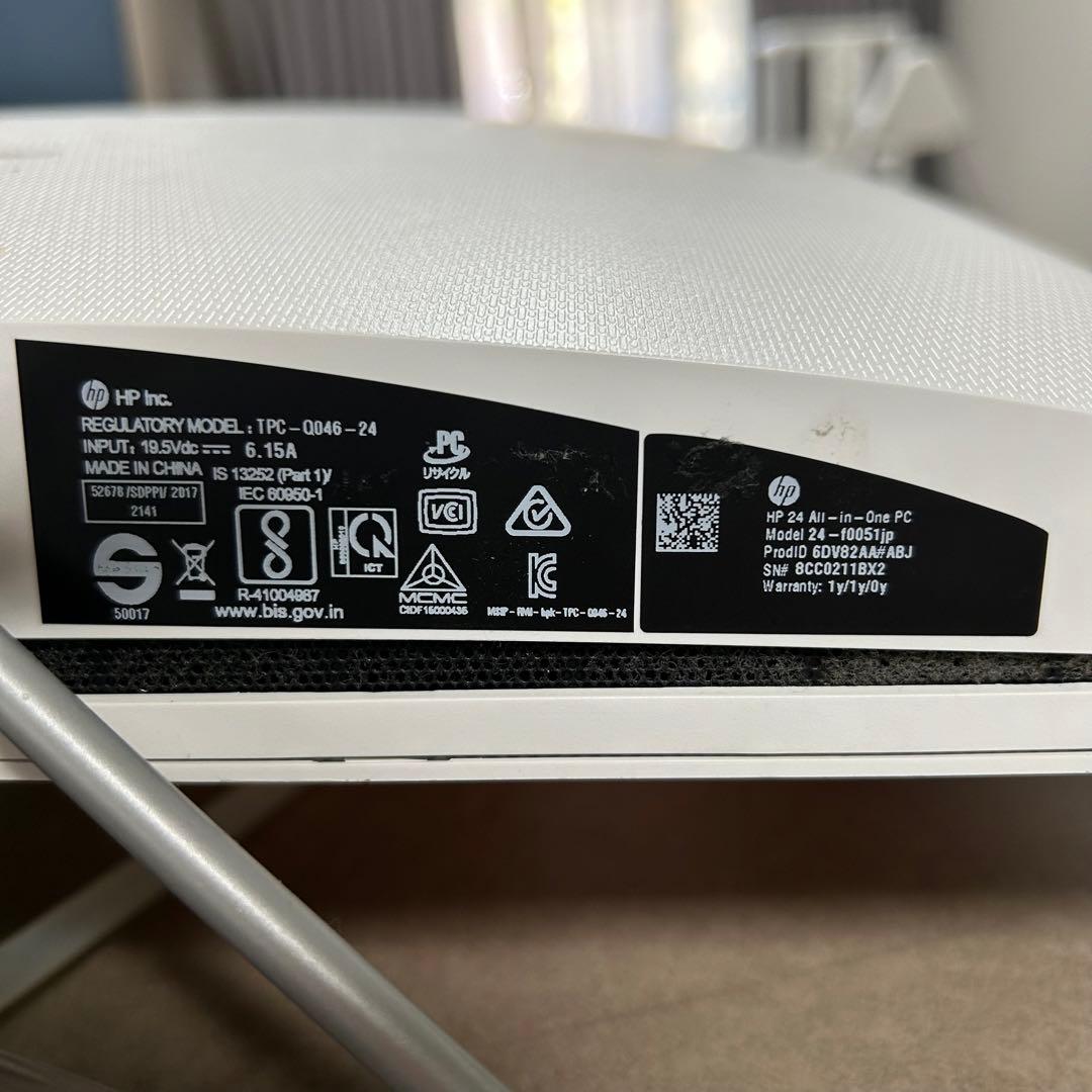 Windowsデスクトップ HP All-in-One 24-f0051jp