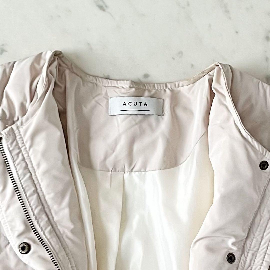 人気＊アーバンリサーチ コクーンキルティングロングダウン acuta アイボリー