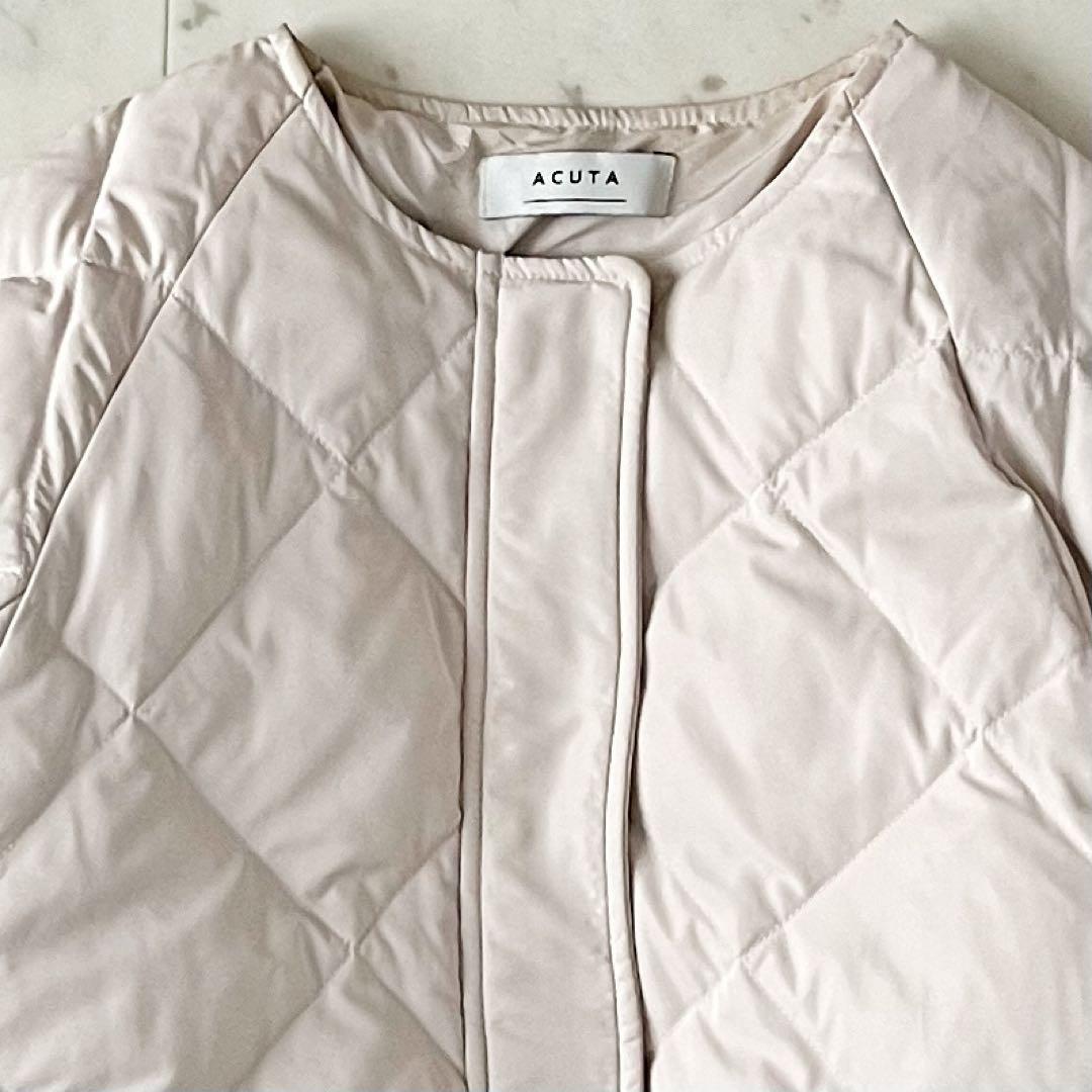 人気＊アーバンリサーチ コクーンキルティングロングダウン acuta アイボリー