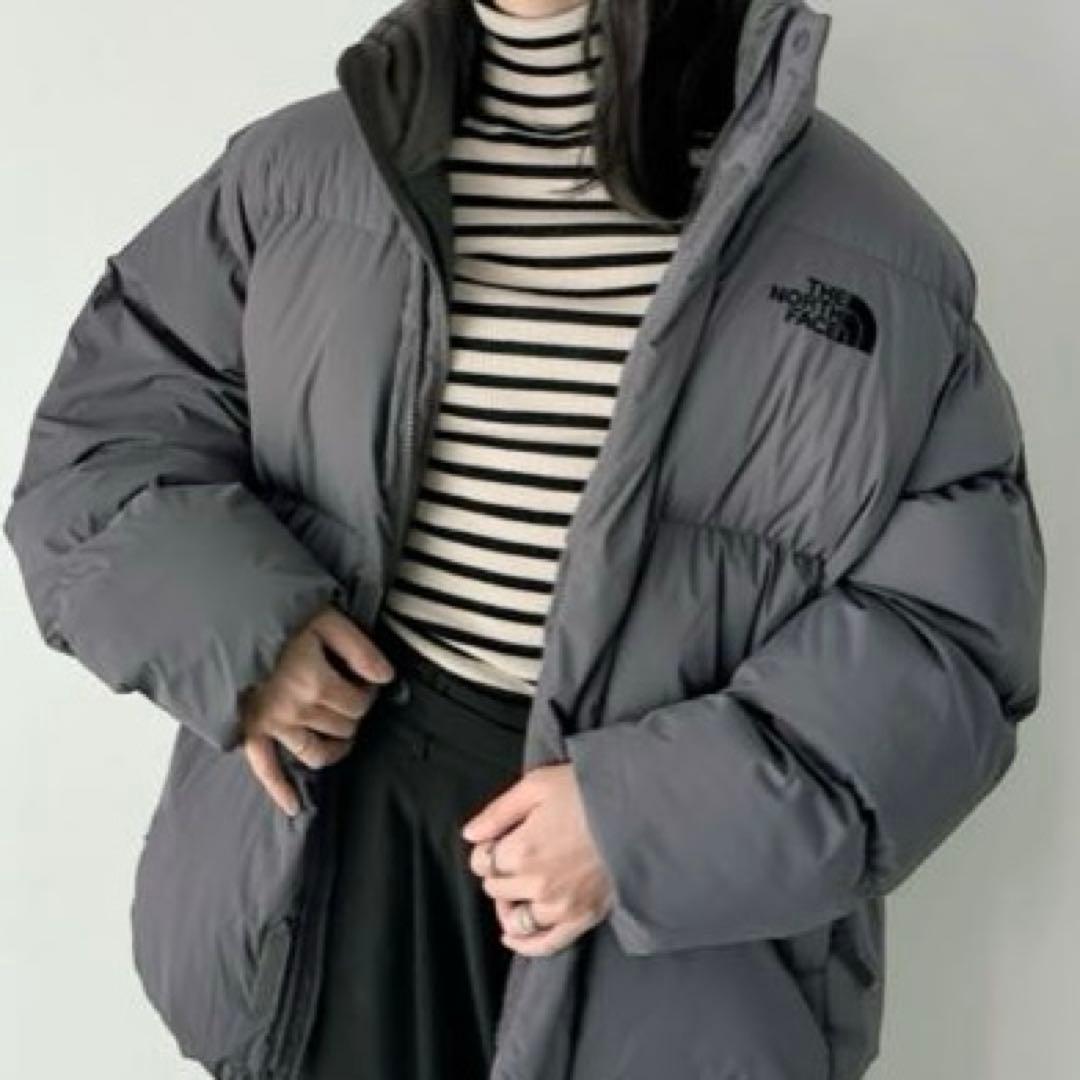 新品未使用　正規品　ノースフェイス マリオン オンボール ジャケット グレー　S