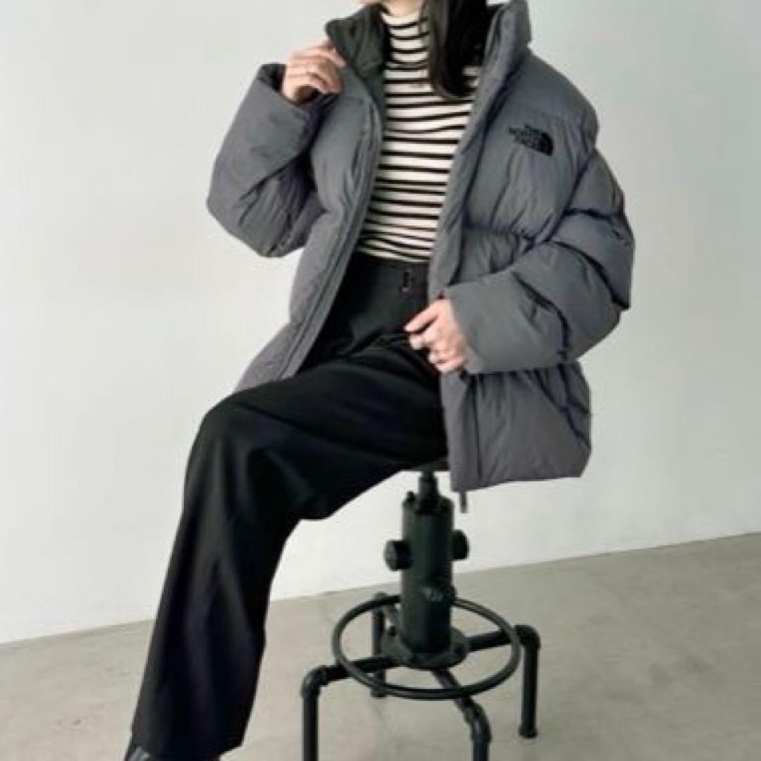 新品未使用　正規品　ノースフェイス マリオン オンボール ジャケット グレー　S